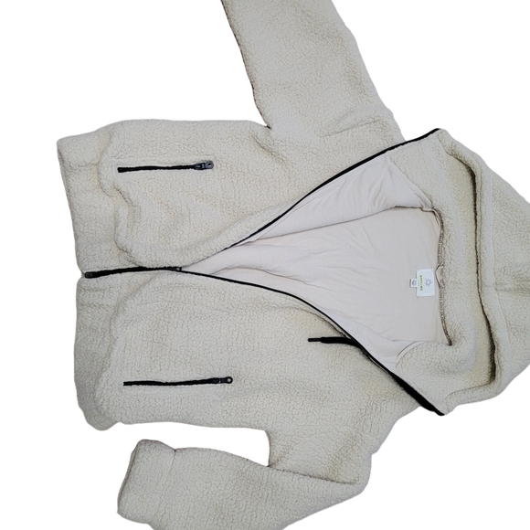 Oversized Sherpa Hoodie Jacket, OFFLINE Aerie Size Extra Small - Picture 4 of 10